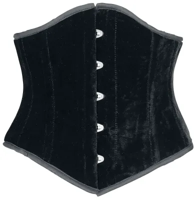 Sexy Waspie Corset [BLACK VELVET] [PLUS]