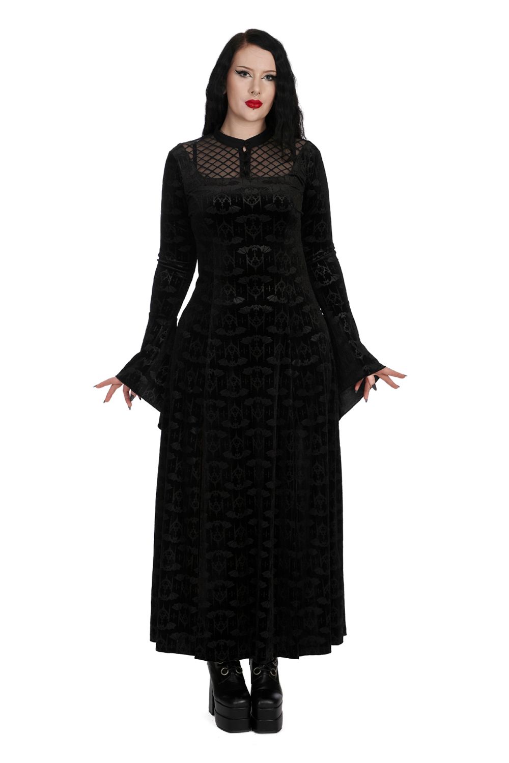 Hex Gothic Bat Dress [DR17122]