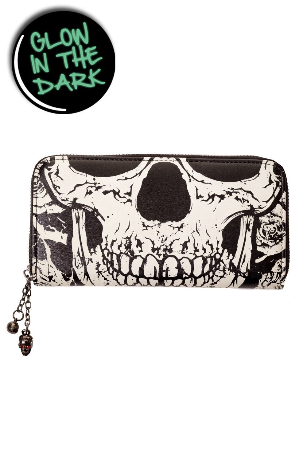 Black Skull Face Wallet [WBN1424]