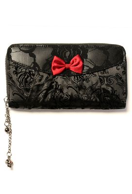 Ivy Black Lace Wallet [WBN1409]