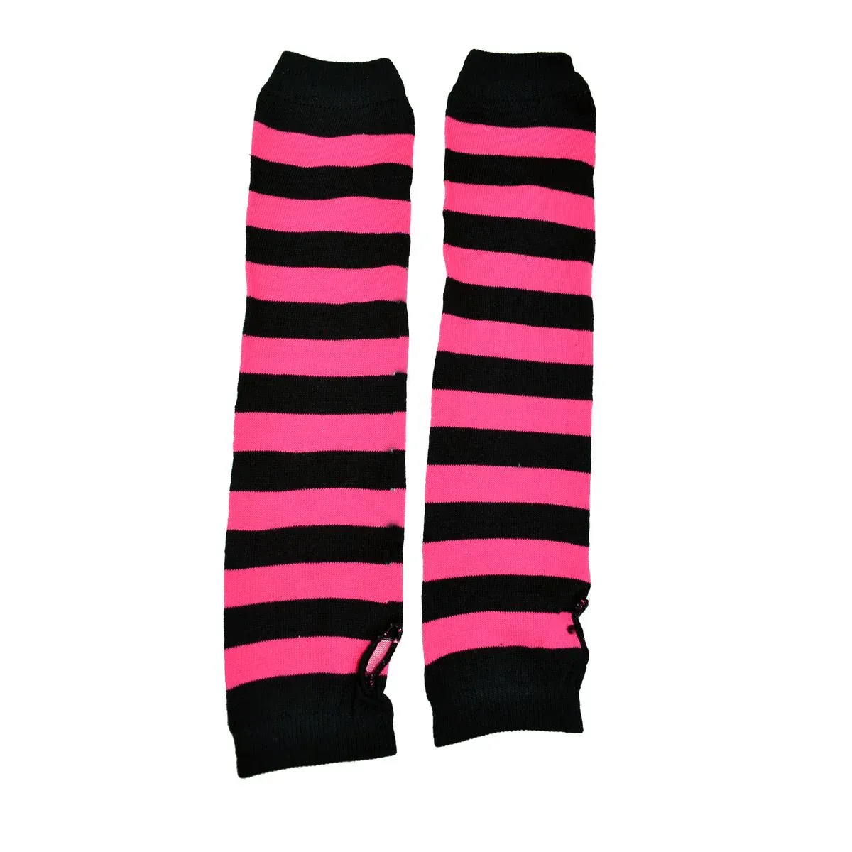 Stripe Arm Warmers [BLACK / PINK]