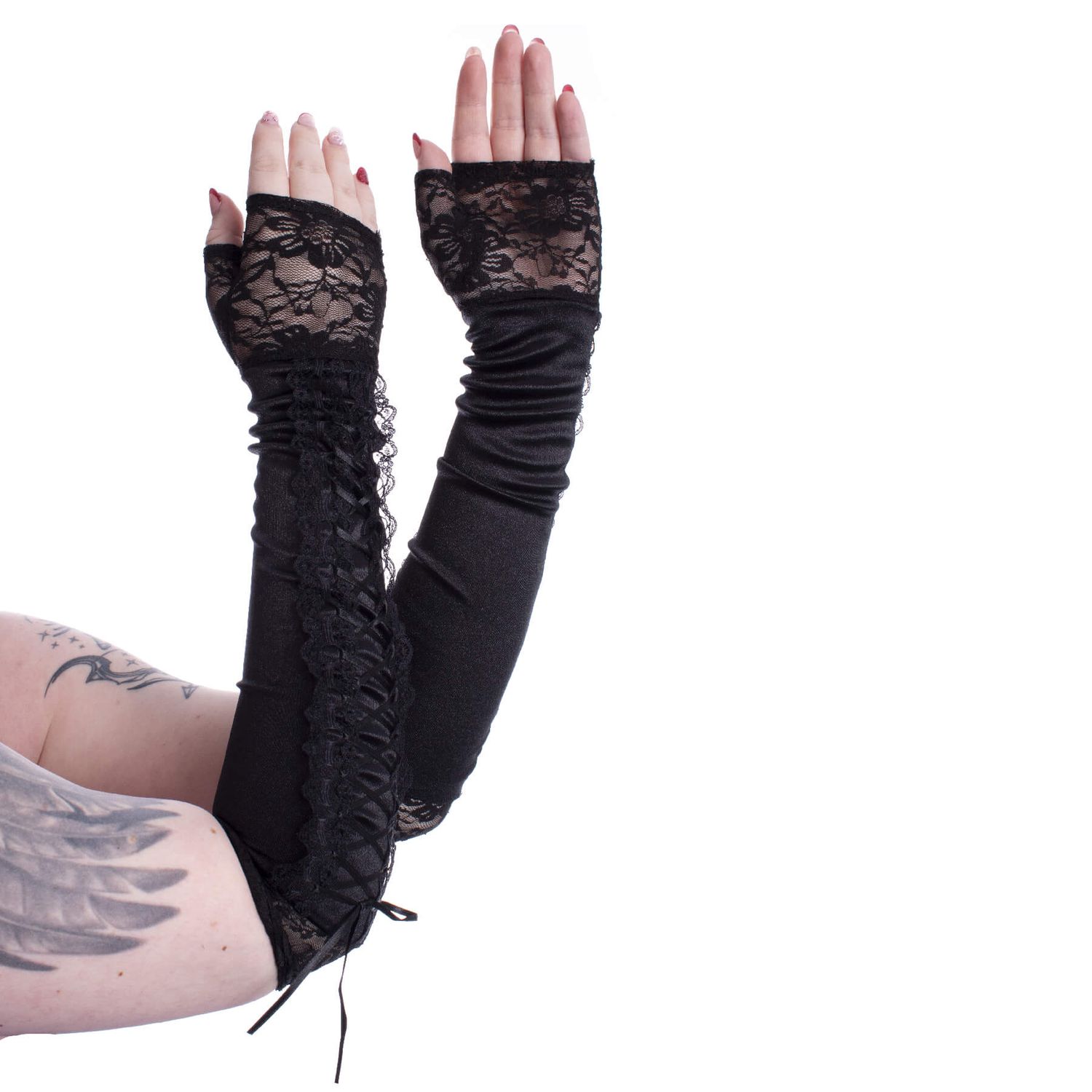 Lace Corset Long Gloves