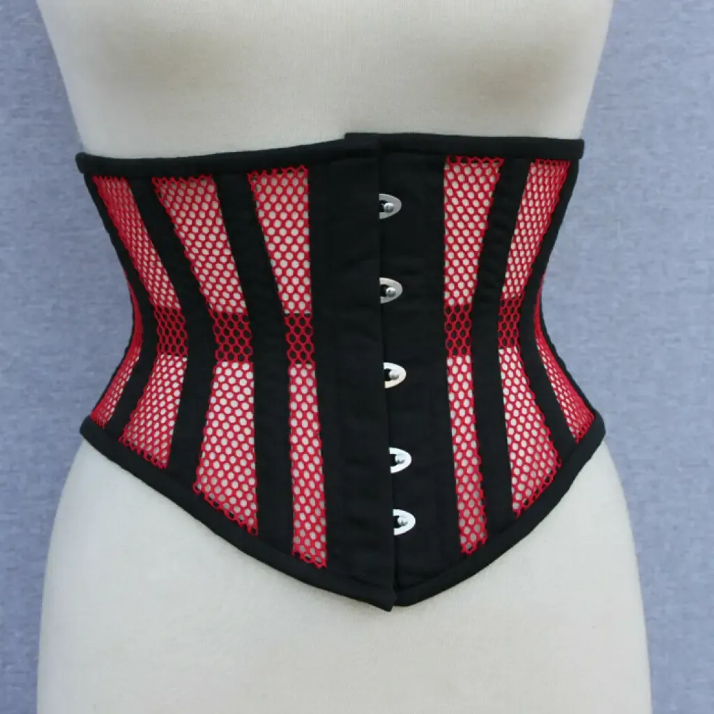 Red Mesh Corset TDA-NCS8541