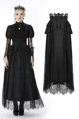 Jacquard and Lace Skirt KW202
