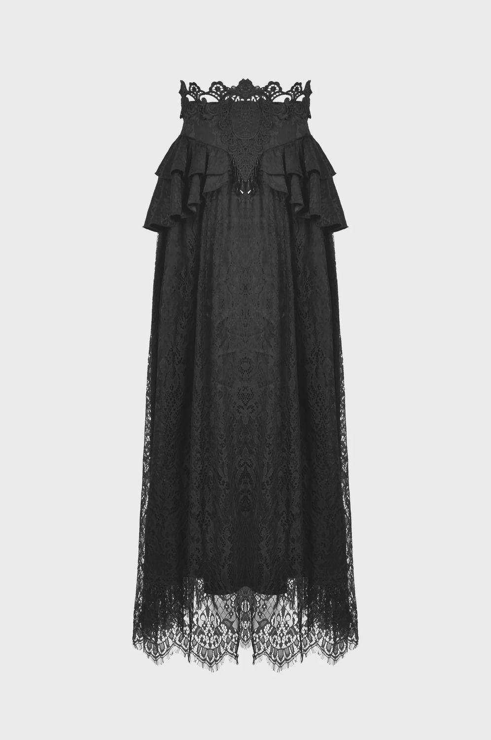 Jacquard and Lace Skirt KW202