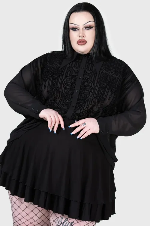 Blouse Gates Of Hell [NOIR] [PLUS]