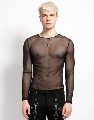 Long Sleeve Mesh Shirt [FN9105M]