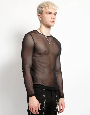 Long Sleeve Mesh Shirt [FN9105M]