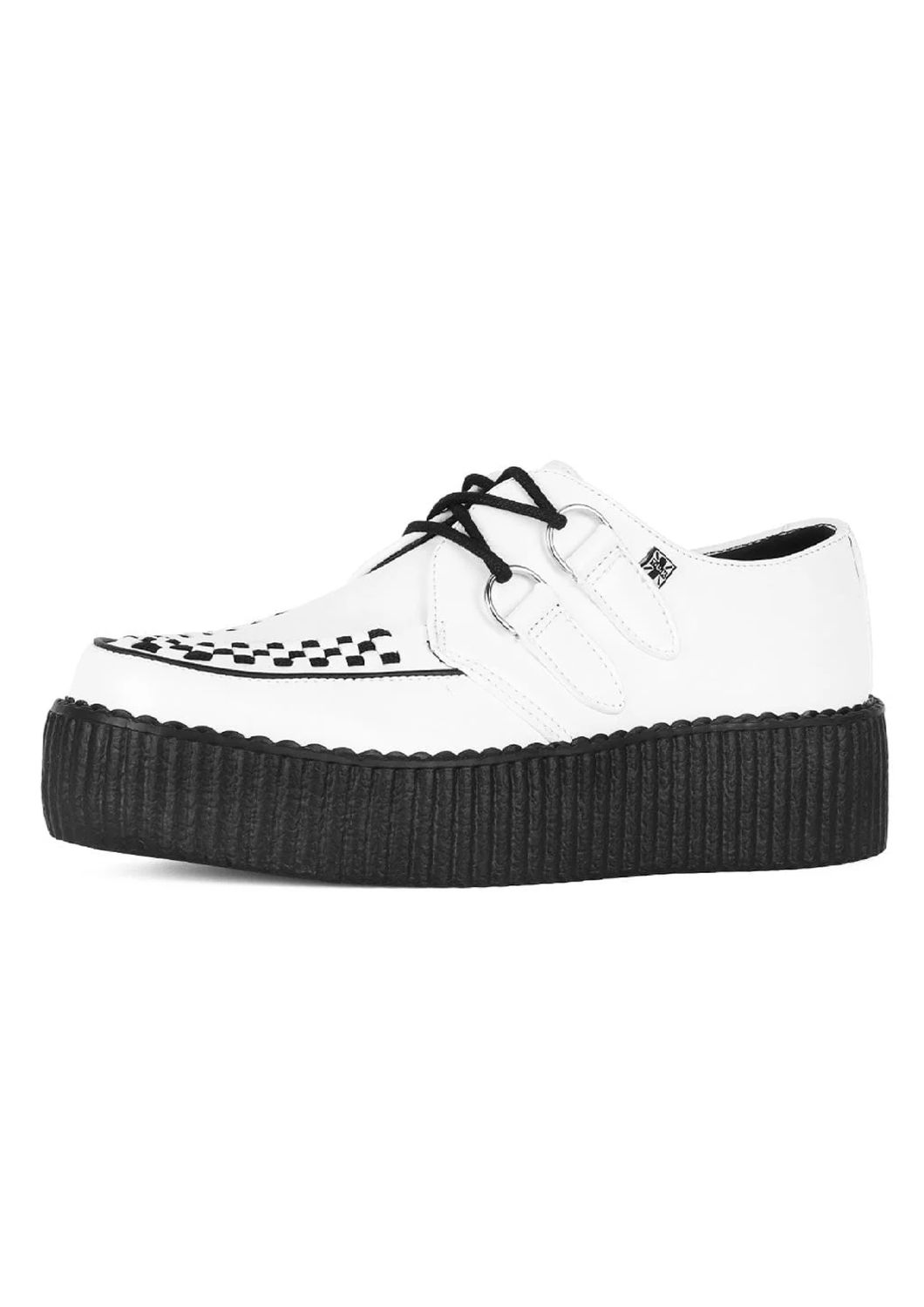 Leather Viva Mondo Creeper Shoe V6803 [WHITE]