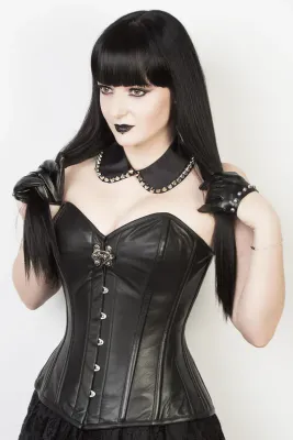 Overbust Faux Leather Corset [EL-209]