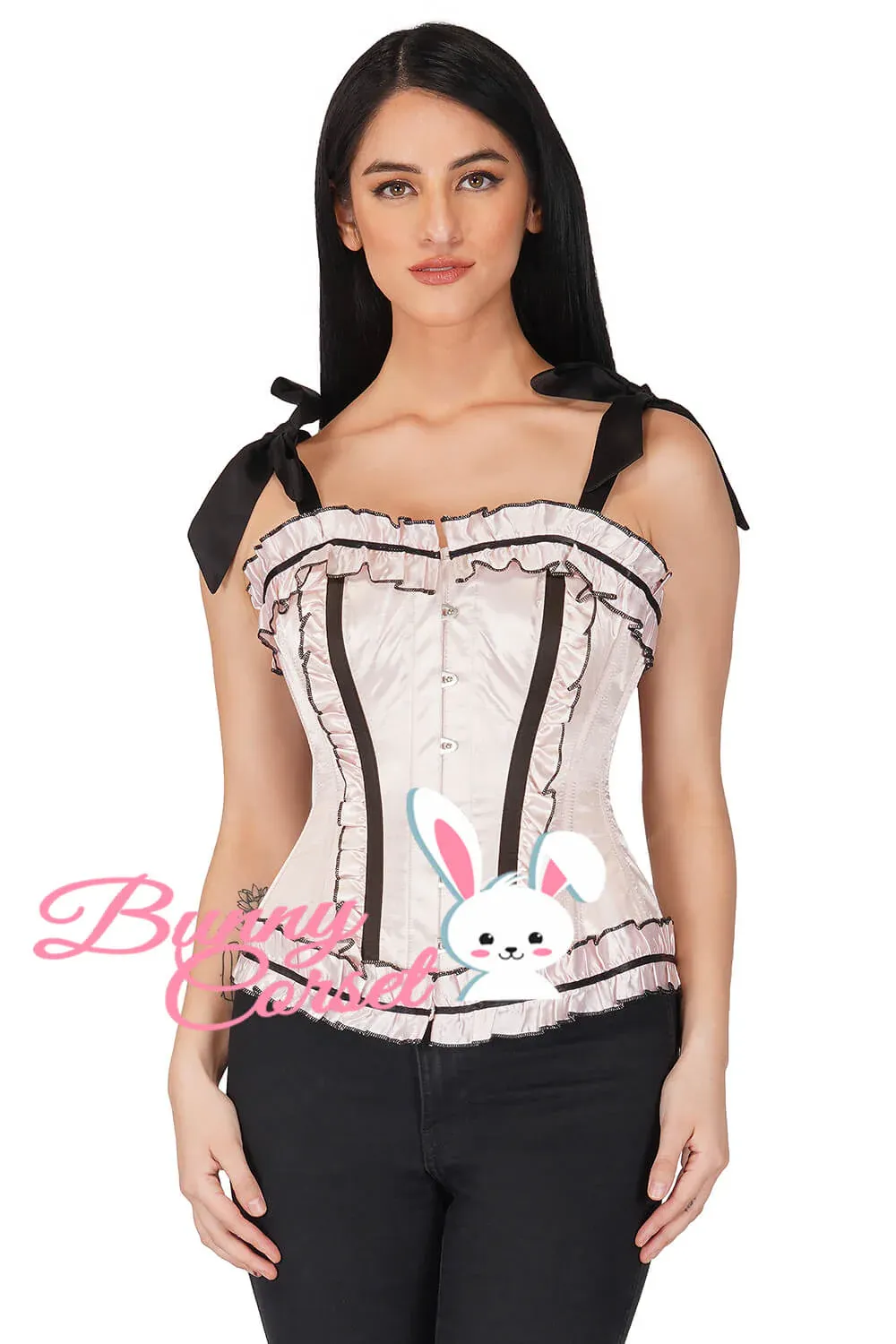 Overbust Birdy Corset [BC-2019] [LIGHT PINK]