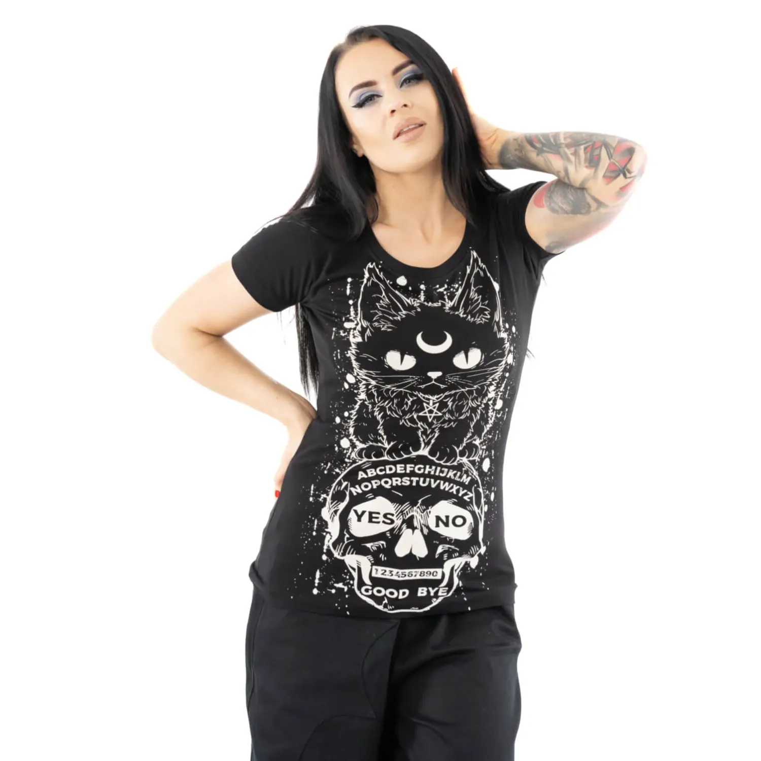 Ouija Cat Women T-Shirt