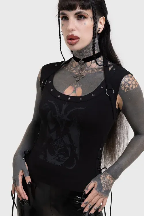 Noctivagant Scoop Neck Top