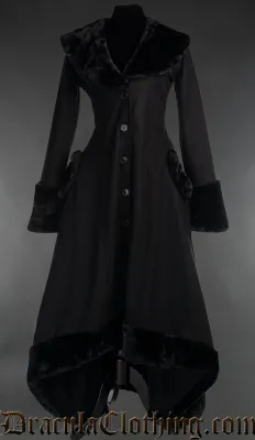 Black Wool Pocket Coat