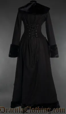 Black Wool Pocket Coat