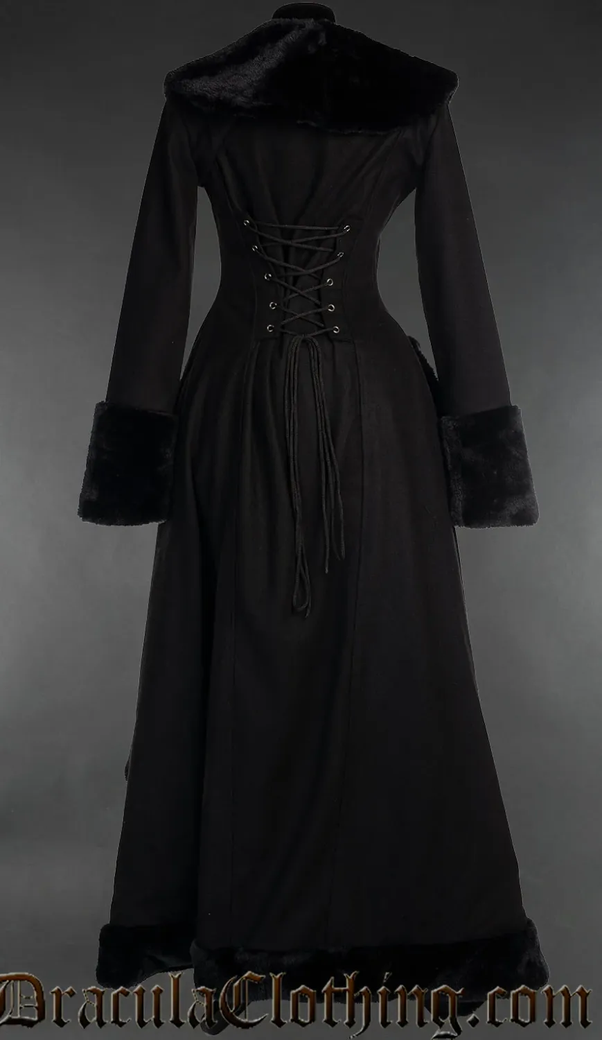 Black Wool Pocket Coat