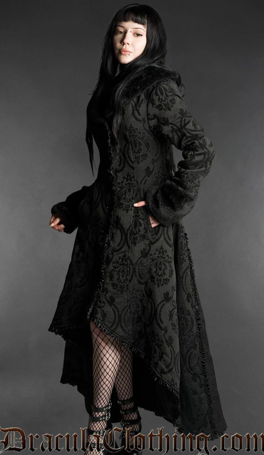 Victorian Brocade Winter Coat