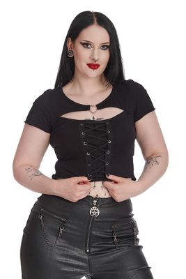 Through The Darkness Corsette Lace T-Shirt [TP10592]