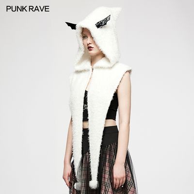 Hooded Scarf OPS-260 [WHITE]