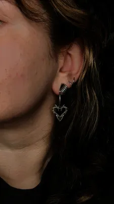 Cyberheart Hoops Earrings