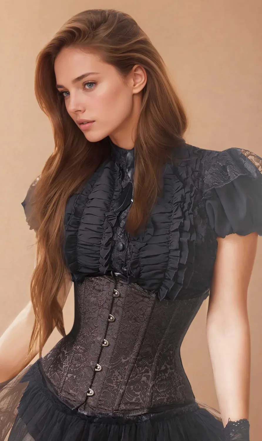 Ariel Brown Steampunk Underbust [CD-3502]