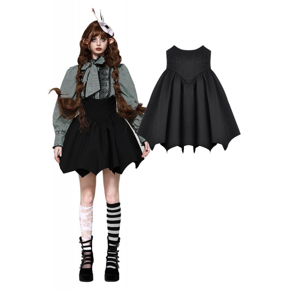 Batwing High-waisted A-line Skirt KW371