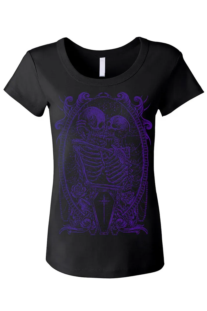 Til Death Do Us Part Women T-Shirt [PURPLE]
