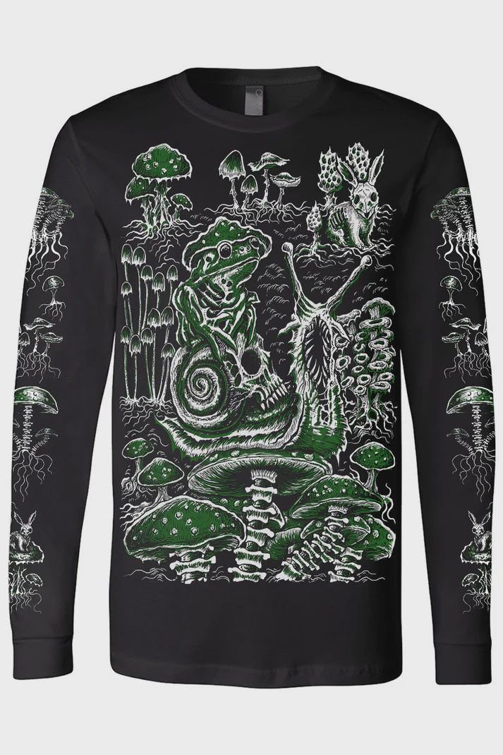 Dark Cottagecore Men's Long Sleeved Shirt