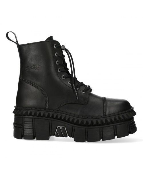 Lace Up Platform Leather Boots - M-WALL 083 CCT-S6