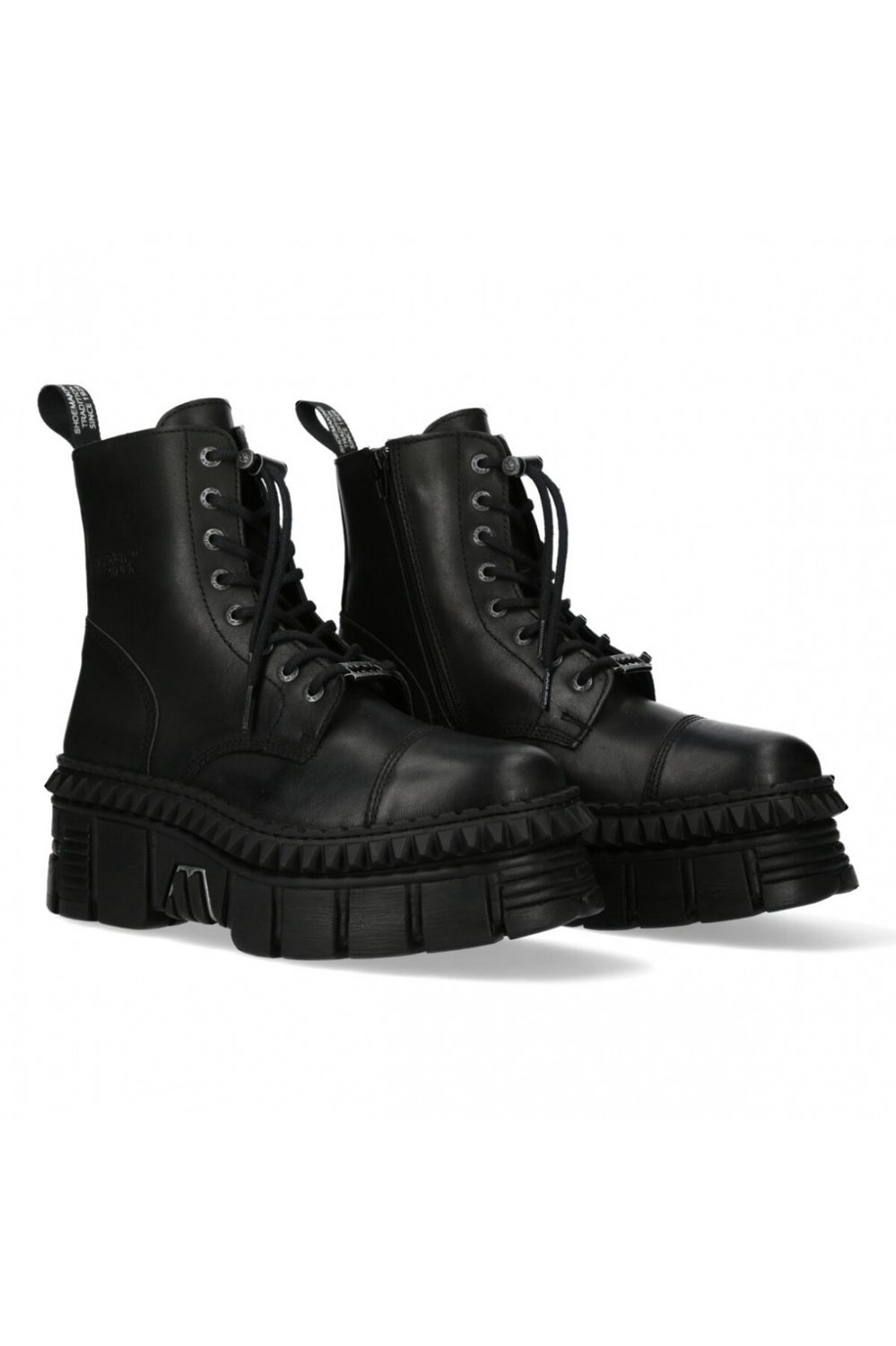 Lace Up Platform Leather Boots - M-WALL 083 CCT-S6