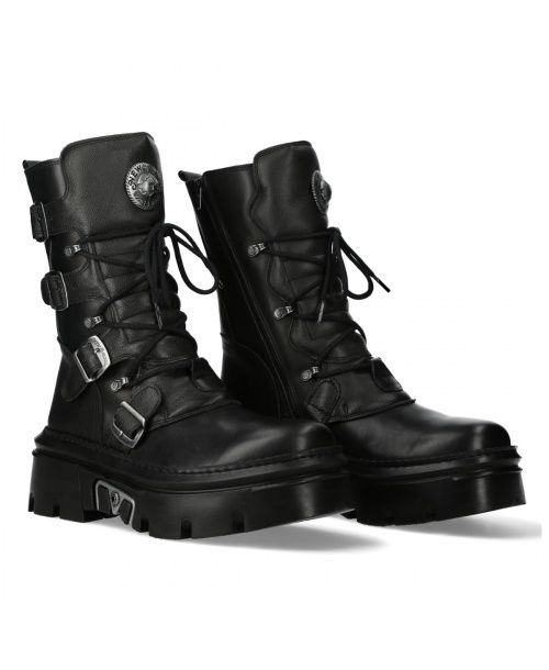 Punk-Rock Leather Boots - M-WALL 373-S13