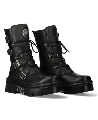 Punk-Rock Leather Boots - M-WALL 373-S13