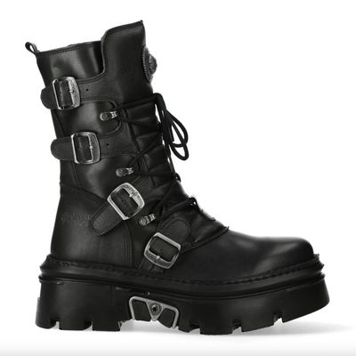 Punk-Rock Leather Boots - M-WALL 373-S13