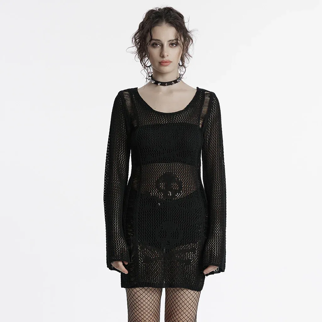 Dress OM-084 [BLACK]