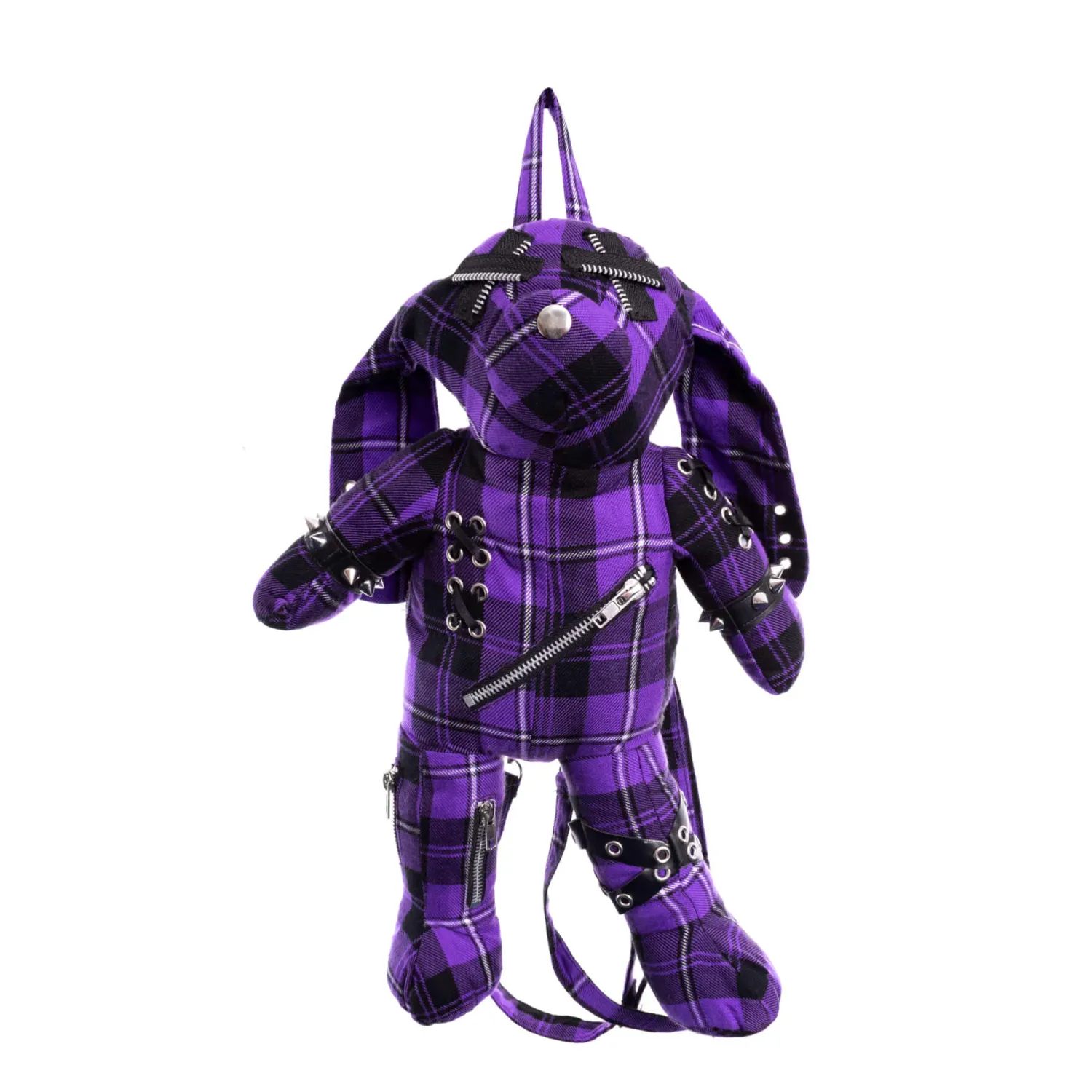 Evil Bunny Backpack [TARTAN PURPLE]