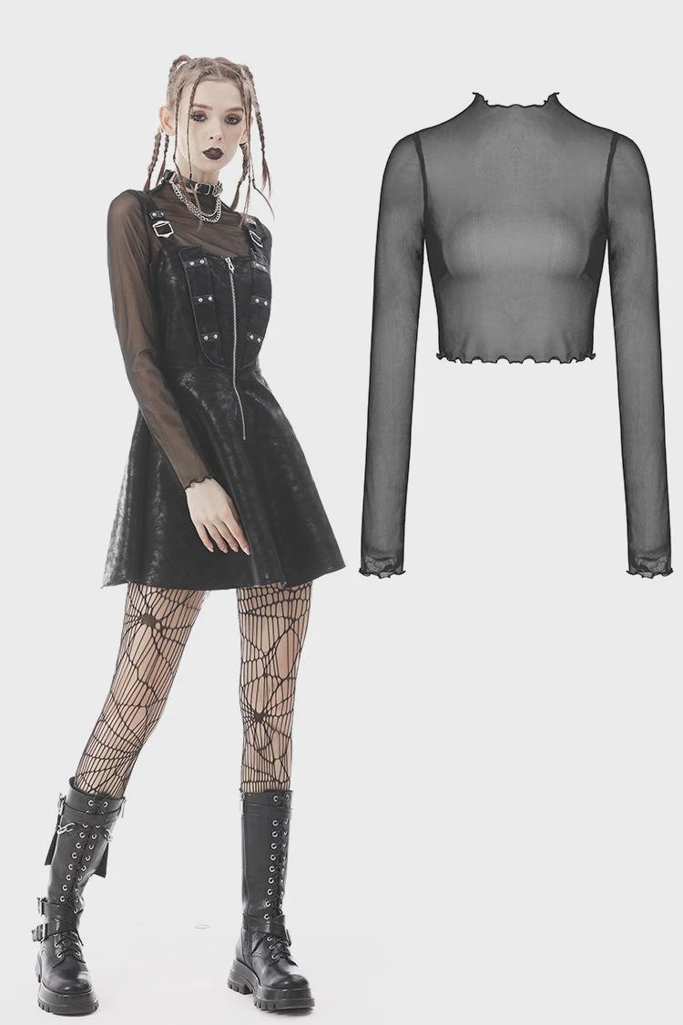 Mesh Long Sleeve Shirt TW378