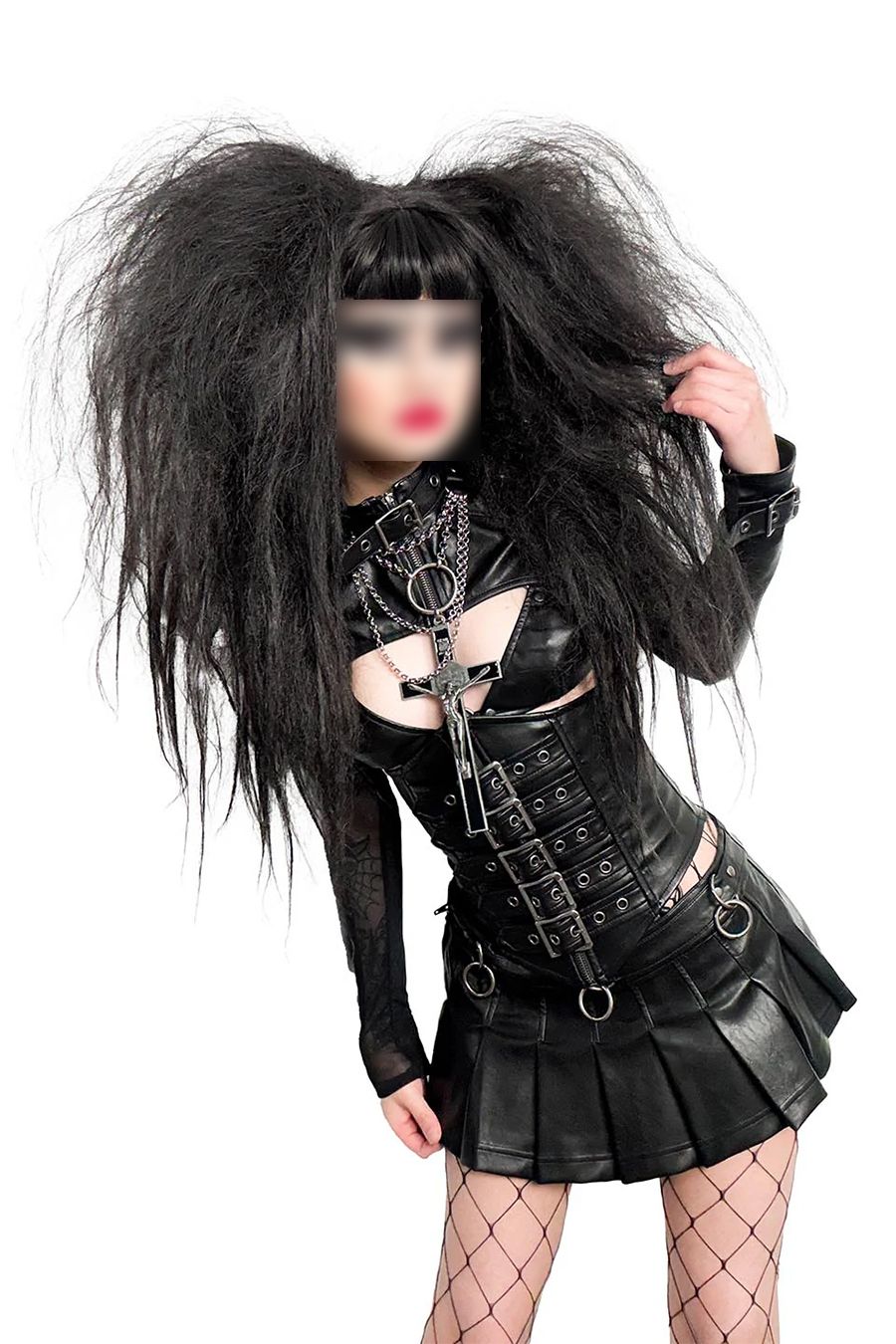 Fetish PU Vegan Leather Bolero [MATTE BLACK] [LS-38-004matteblk]