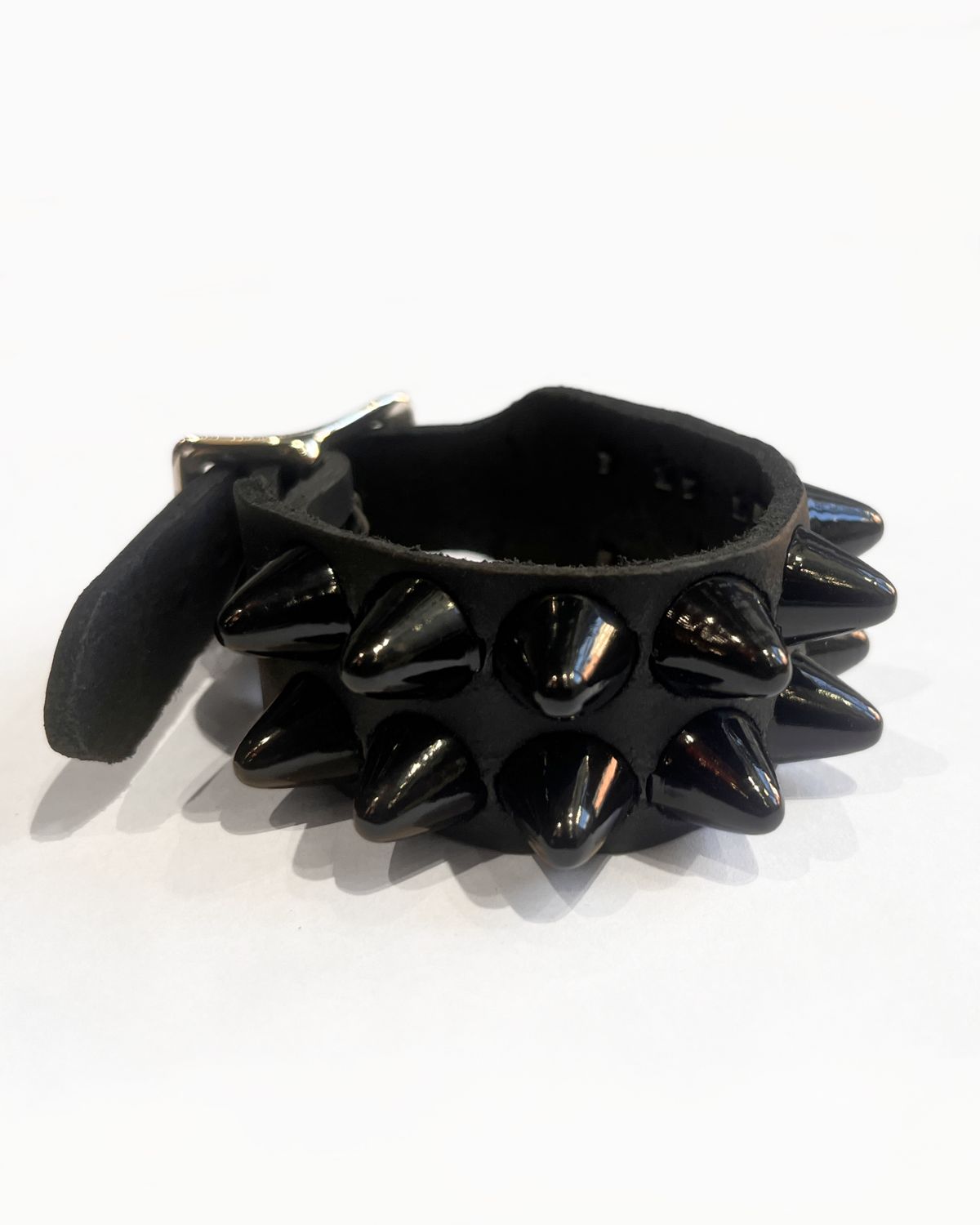 Bracelet En Cuir À Stud Noir BC189UK77