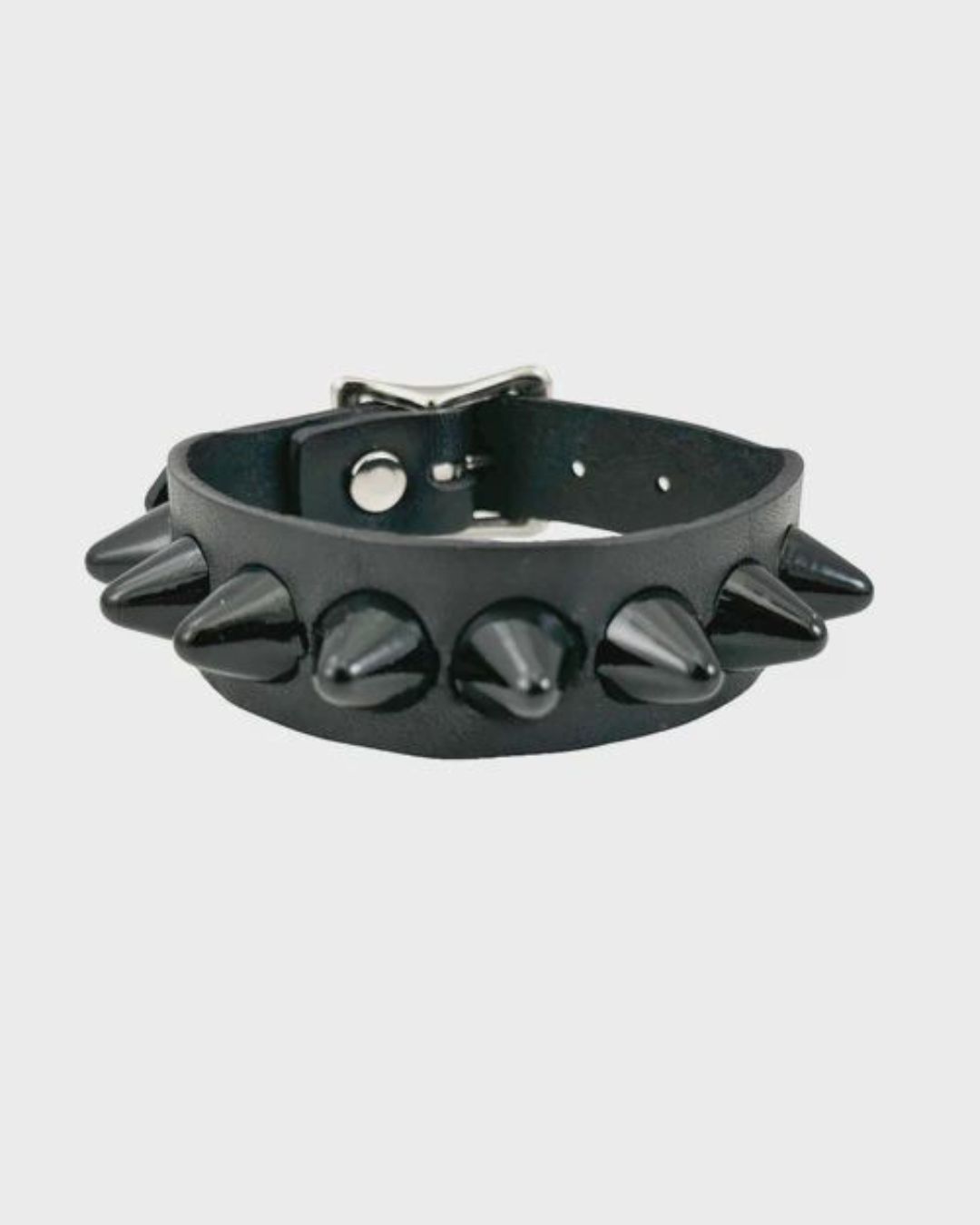 Bracelet En Cuir À Stud Noir FB379UK