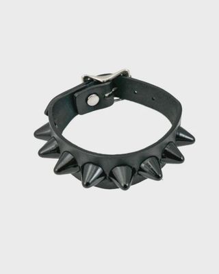 Bracelet En Cuir À Stud Noir FB379UK