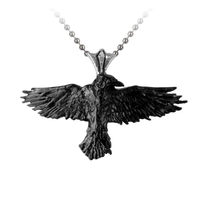 Black Raven Necklace [P193]