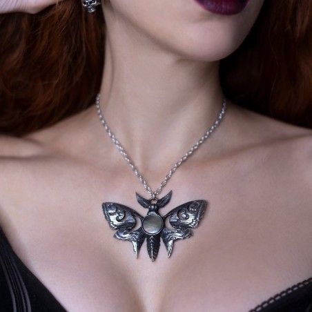 Lunar Moth Necklace [P974]