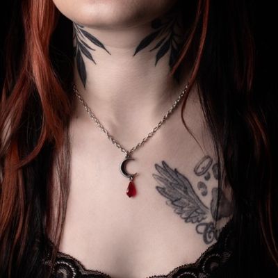 Tears Of The Moon Necklace [P992] [RED]