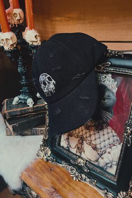 Skull Drip Pierced Cap