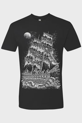 Skeleton Crew Pirate Ship Men's T-Shirt
