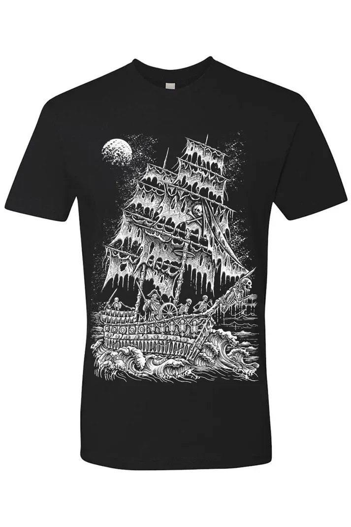 Skeleton Crew Pirate Ship Men's T-Shirt
