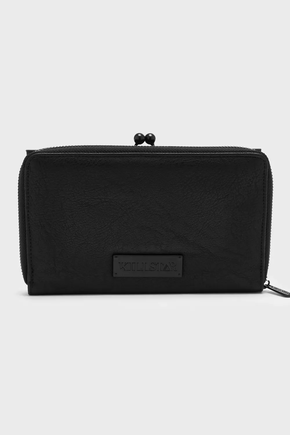 Ankhtration Black Faux Leather Wallet