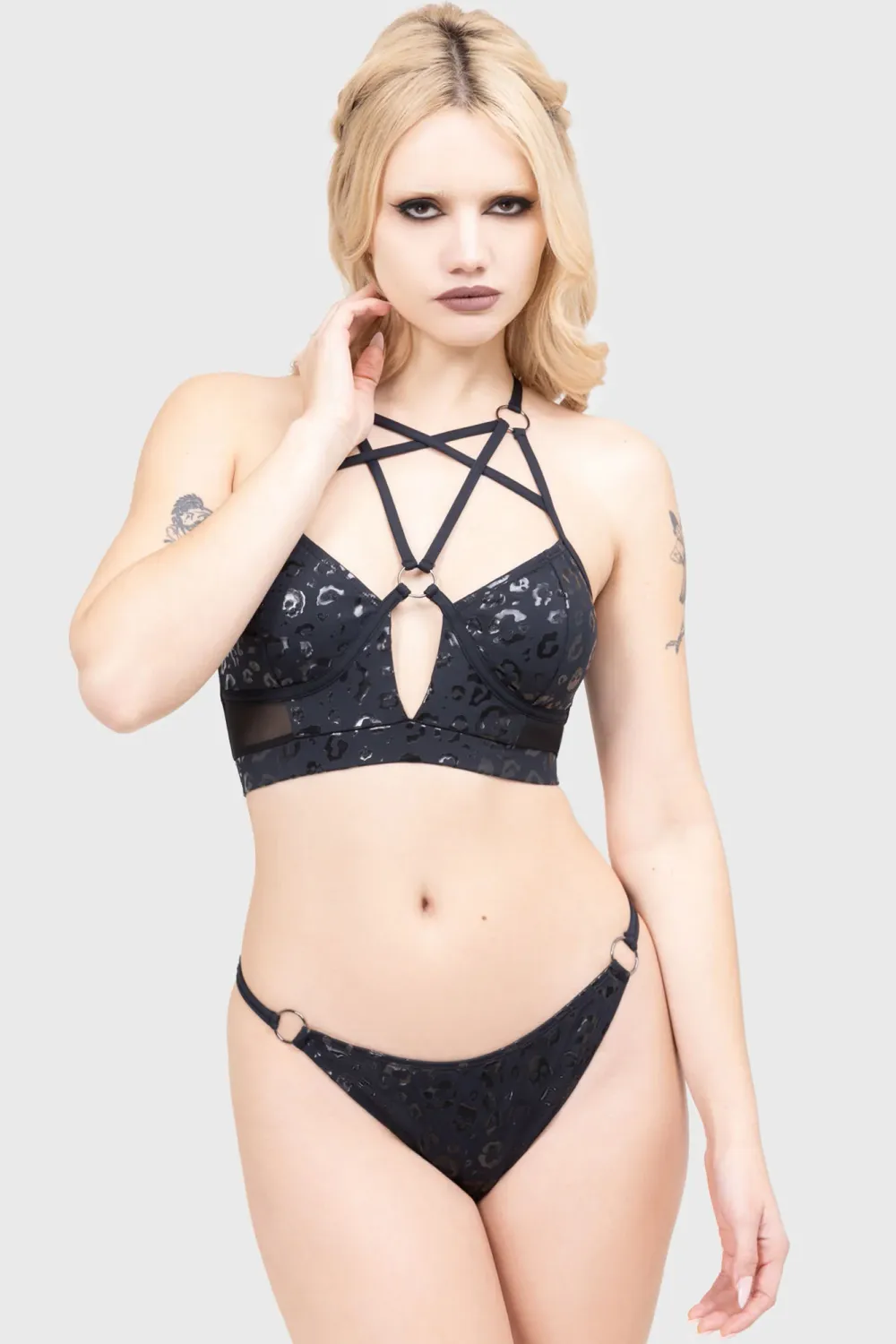 Midnight Roar Bikini Top