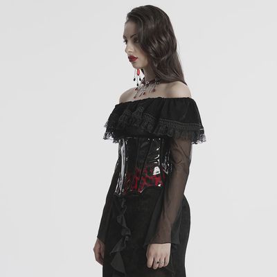 Corset Underbust OS-697 [NOIR / ROUGE]