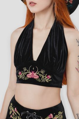 Woodland Bloom Halter Top